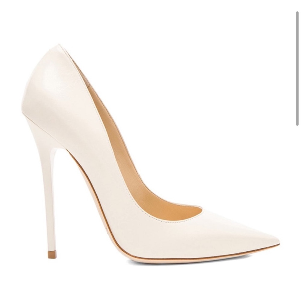Jimmy Choo / Anouk 120 Pumps heels stiletto in off white